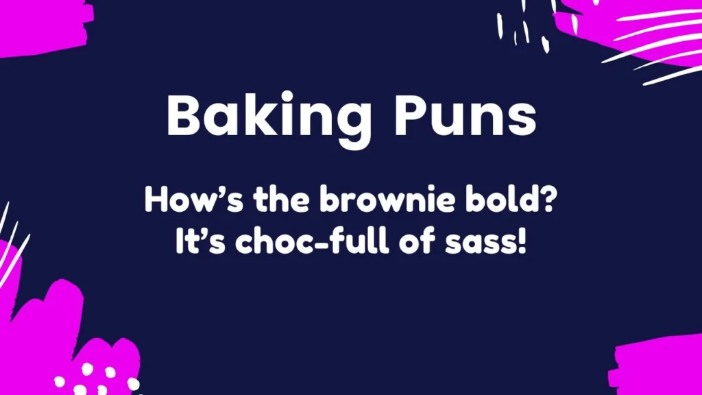 Funny Baking Puns for Jokes