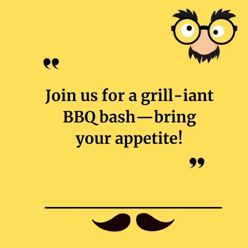 BBQ Puns for Party Invitations