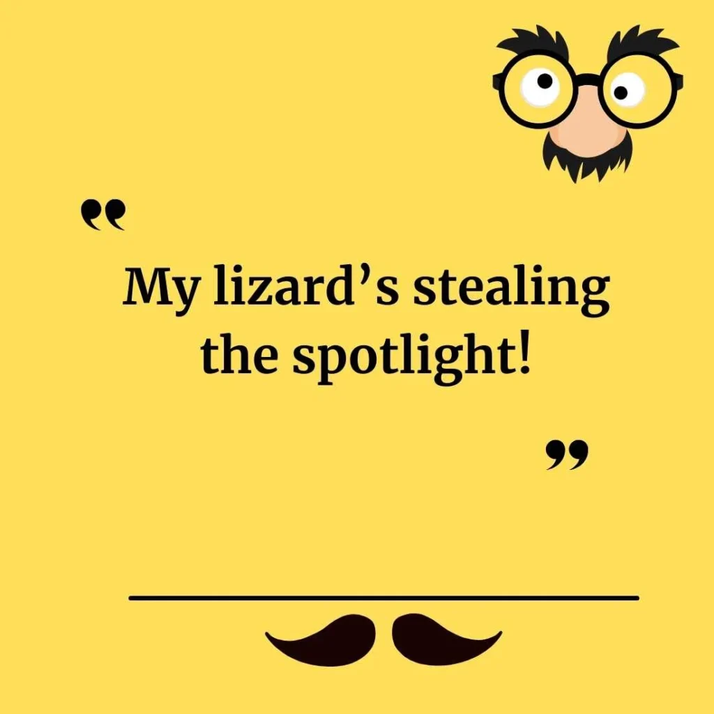 Cute Lizard Puns for Instagram Captions