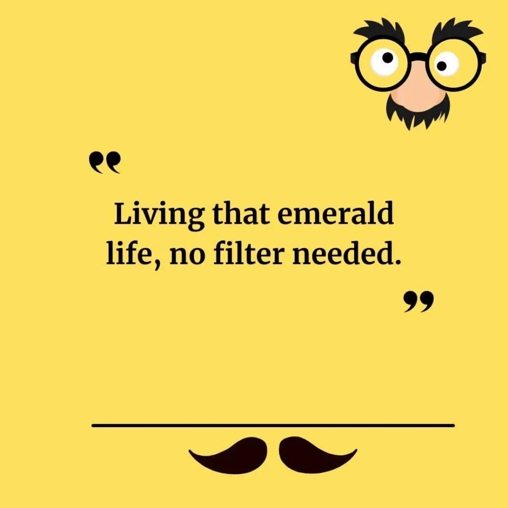 Green Puns for Instagram Captions