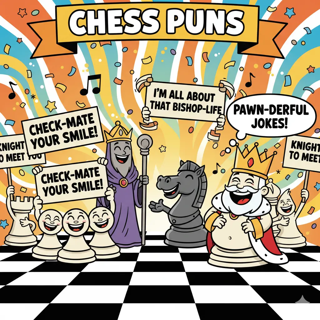 You are currently viewing 319 Hilarious Chess Puns 2025