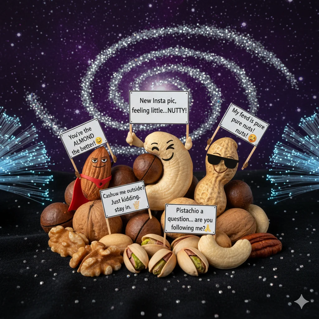 Nut Puns for Instagram Captions