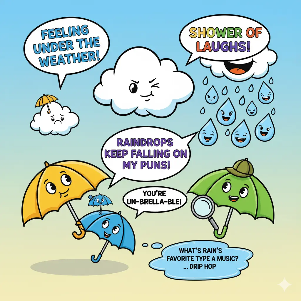 Clever Rain Puns for Jokes