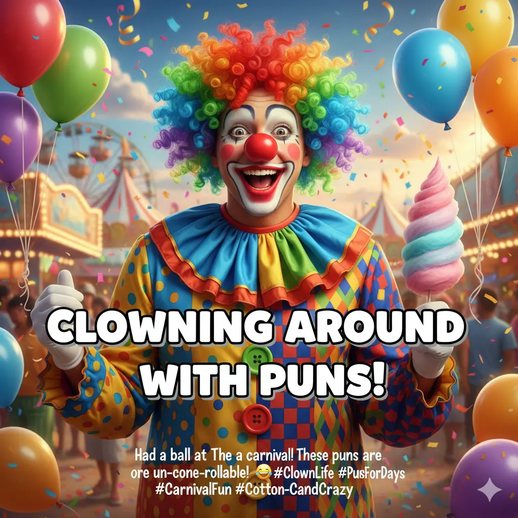 Clown Puns for Instagram Captions