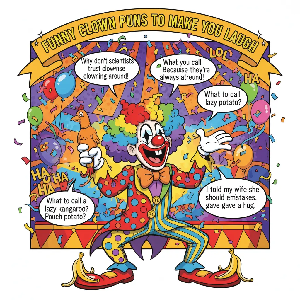 Funny Clown Puns to Make You Laugh