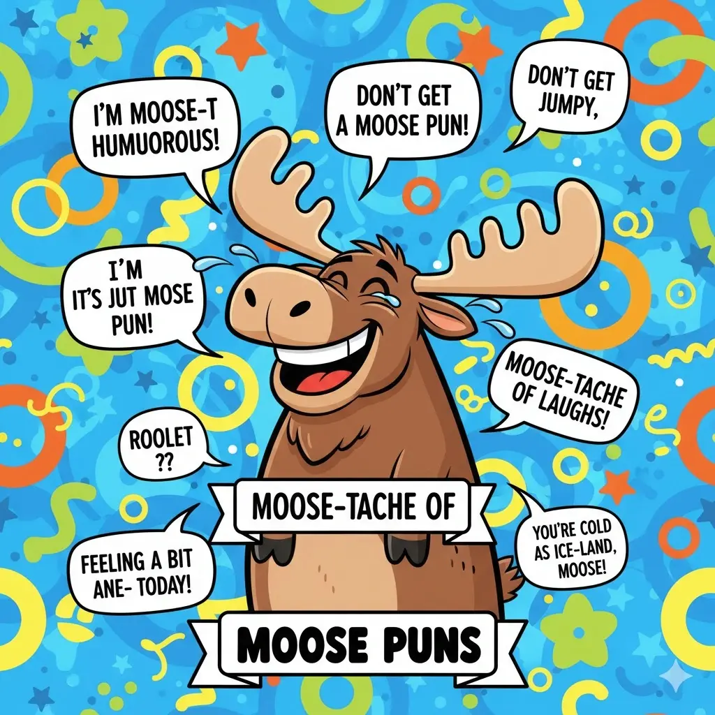 Read more about the article 243 Hilarious Moose Puns 2025