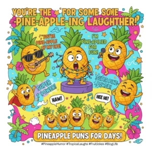 Read more about the article 247 Hilarious Pineapple Puns 2025