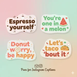 Read more about the article 278 Trending Puns for Instagram Captions to Boost Engagement 2025
