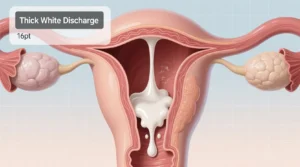 Read more about the article What Does Thick White Discharge Mean? 🩸✨ Explained Simply