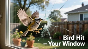Read more about the article Bird Hit Your Window? 🪟🐦 Here’s What It Really Means (Good & Bad Signs)
