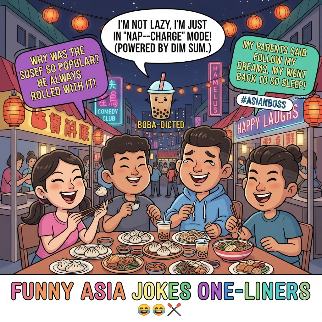 Funny Asia Jokes One-Liners