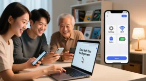 Read more about the article Easy Tech Tips for Beginners Using Smartphones and Laptops